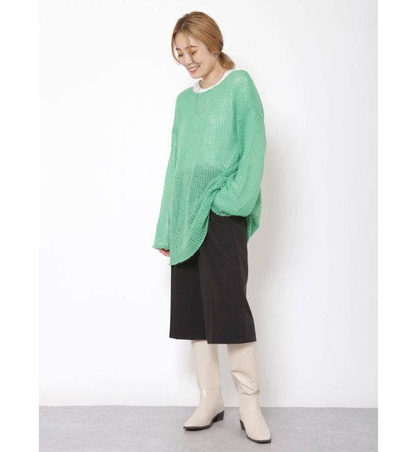 Ungrid「スクエアトゥロングブーツ」|ロングブーツ|