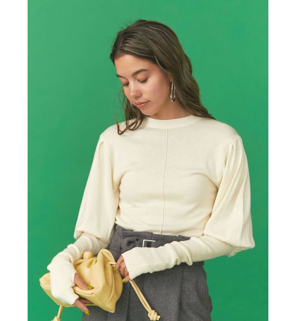 Ungrid「フェイクレザーギャザークラッチバッグ」|クラッチバッグ|