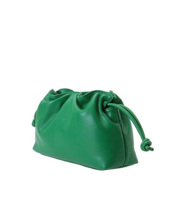 Ungrid「フェイクレザーギャザークラッチバッグ」|クラッチバッグ|