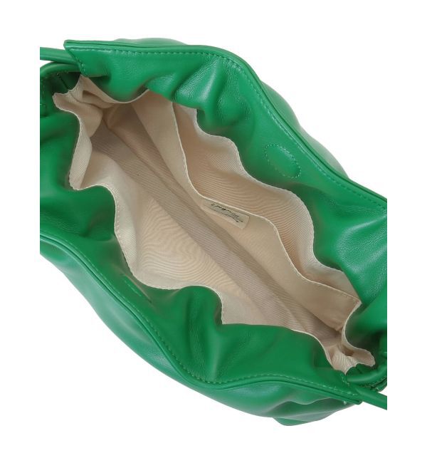 Ungrid「フェイクレザーギャザークラッチバッグ」|クラッチバッグ|