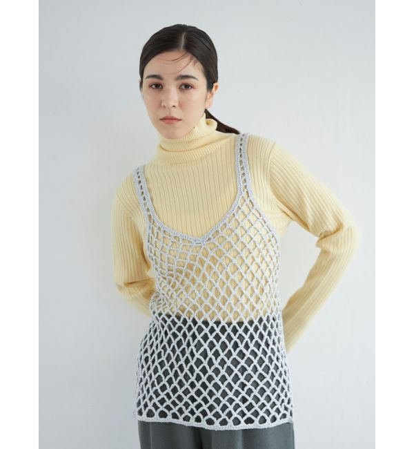 Ungrid「2wayかぎ針ニットキャミ」|キャミソール|