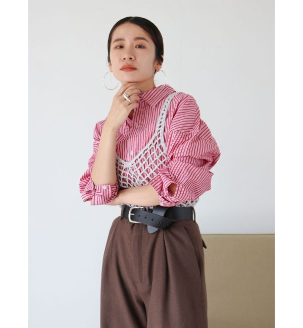 Ungrid「2wayかぎ針ニットキャミ」|キャミソール|