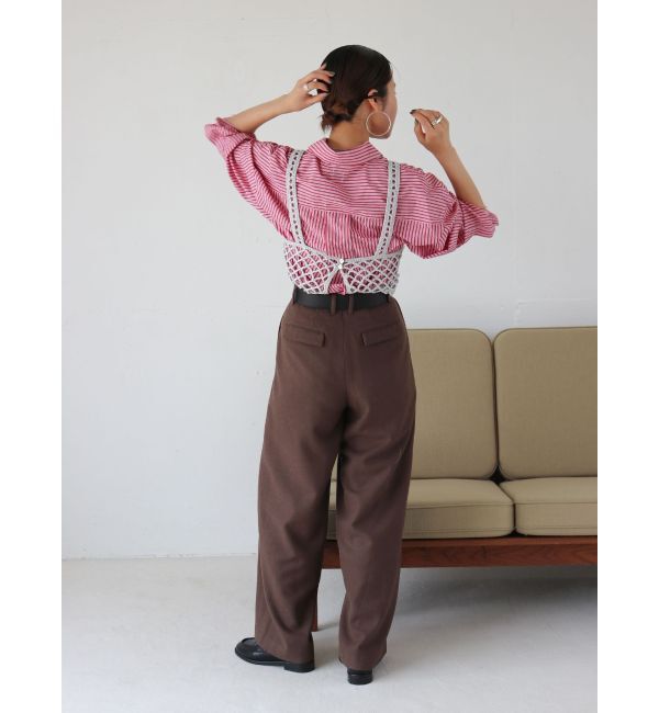 Ungrid「2wayかぎ針ニットキャミ」|キャミソール|