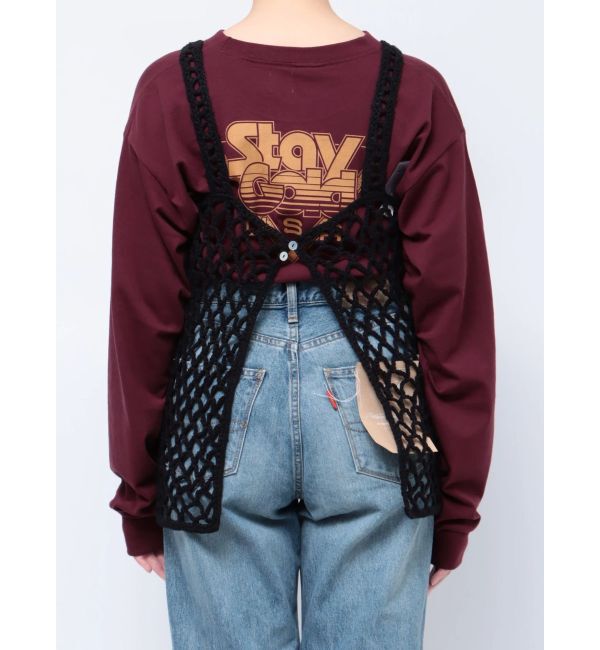 Ungrid「2wayかぎ針ニットキャミ」|キャミソール|