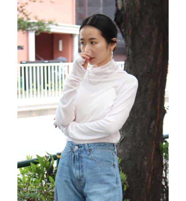 Ungrid「ハイネックシアーロングスリーブTee」|Tシャツ・カットソー|