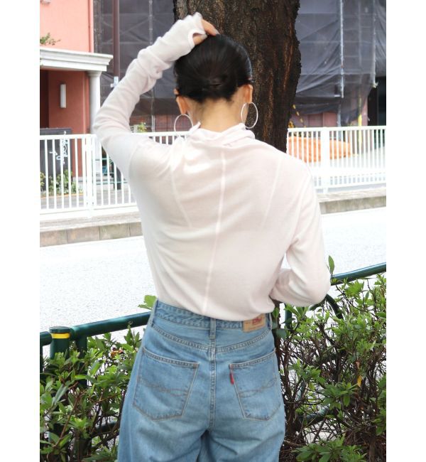 Ungrid「ハイネックシアーロングスリーブTee」|Tシャツ・カットソー|