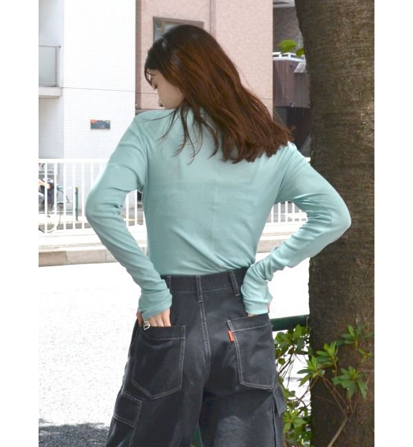 Ungrid「ハイネックシアーロングスリーブTee」|Tシャツ・カットソー|