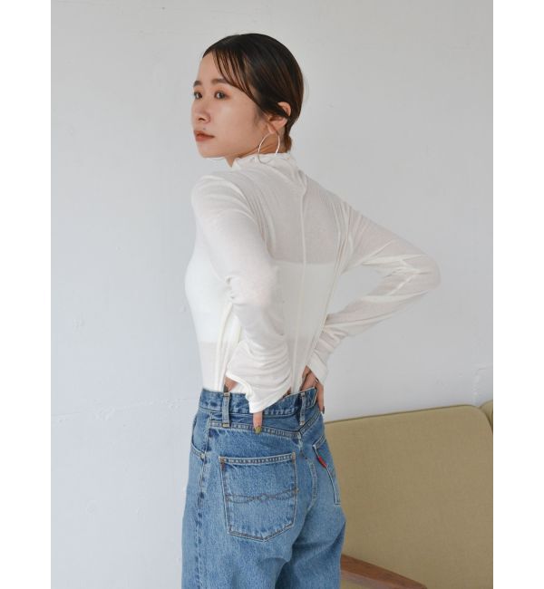 Ungrid「ハイネックシアーロングスリーブTee」|Tシャツ・カットソー|