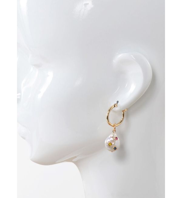 Ungrid「ビジューコンビ淡水パールピアス」|その他|