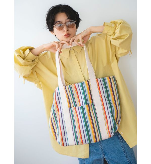 Ungrid「ストライプトートバッグ」|トートバッグ|