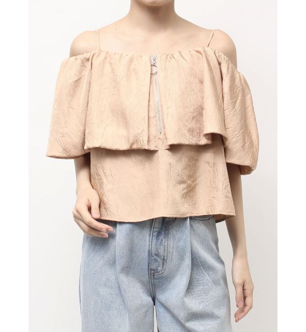 LAGUNAMOON「4WAYジャガードオフショルブラウス」|シャツ・ブラウス|