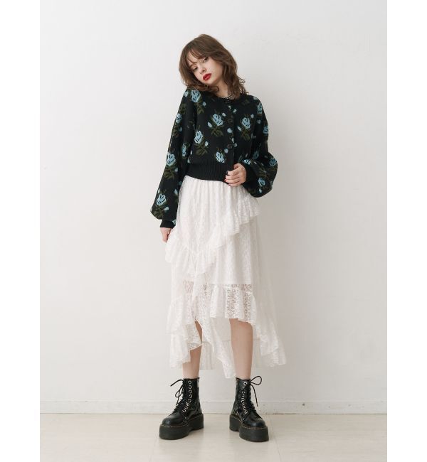 jouetie「フラワーパターン2WAYカーデ」|カーディガン|