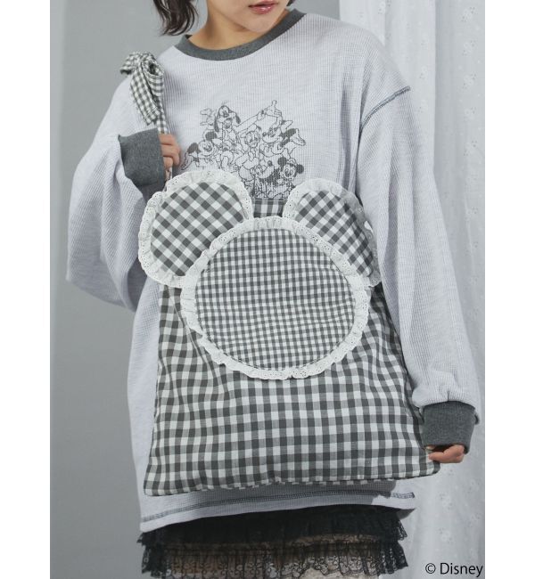 merry jenny「MICKEY / フリルギンガムトート」|トートバッグ|