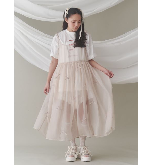 merry jenny「ribbonシアーレイヤードキャミワンピース」|ワンピース|