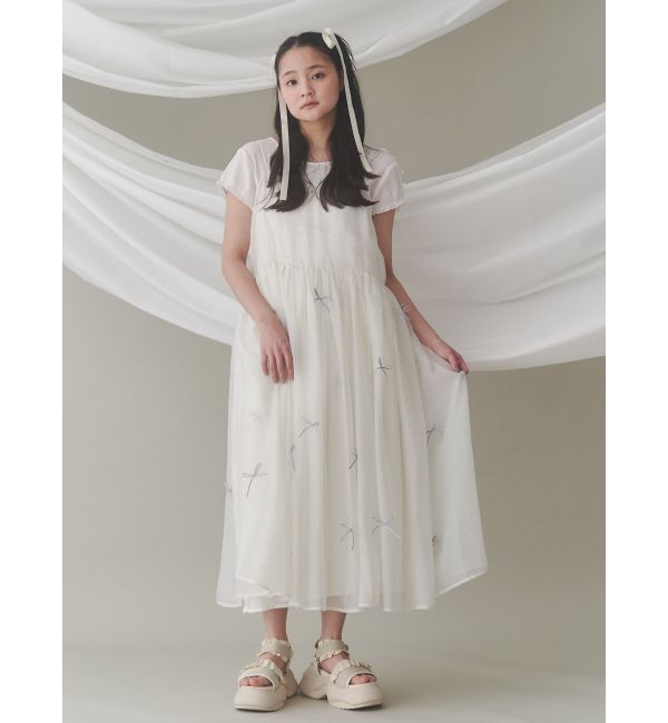 merry jenny「ribbonシアーレイヤードキャミワンピース」|ワンピース|