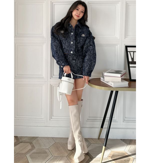 GYDA「GYGY MOLDロングブーツ」|ロングブーツ|