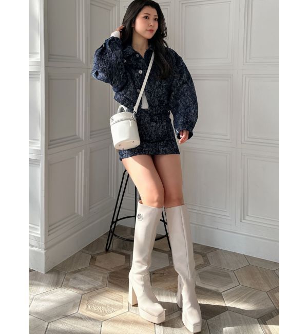 GYDA「GYGY MOLDロングブーツ」|ロングブーツ|