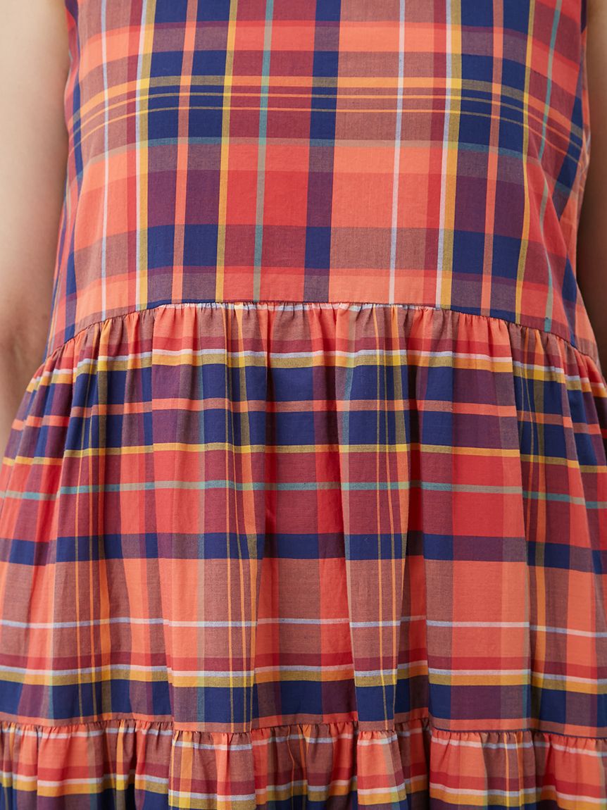 Mila Owen「【ウォッシャブル】クルーネックアメスリティアードロングワンピース」|ワンピース|