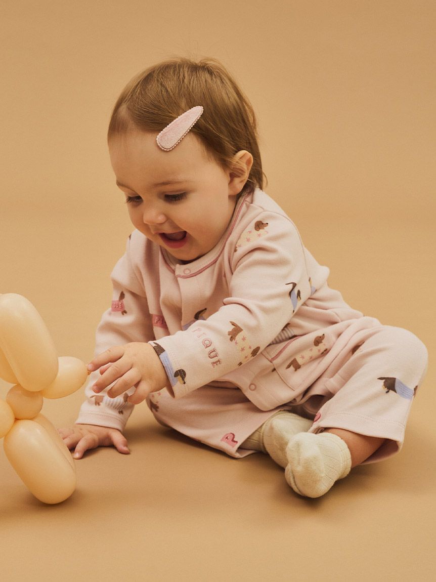 GELATO PIQUE KIDS & BABY「【BABY】ダックスフンド柄ロンパース」|ロンパース|