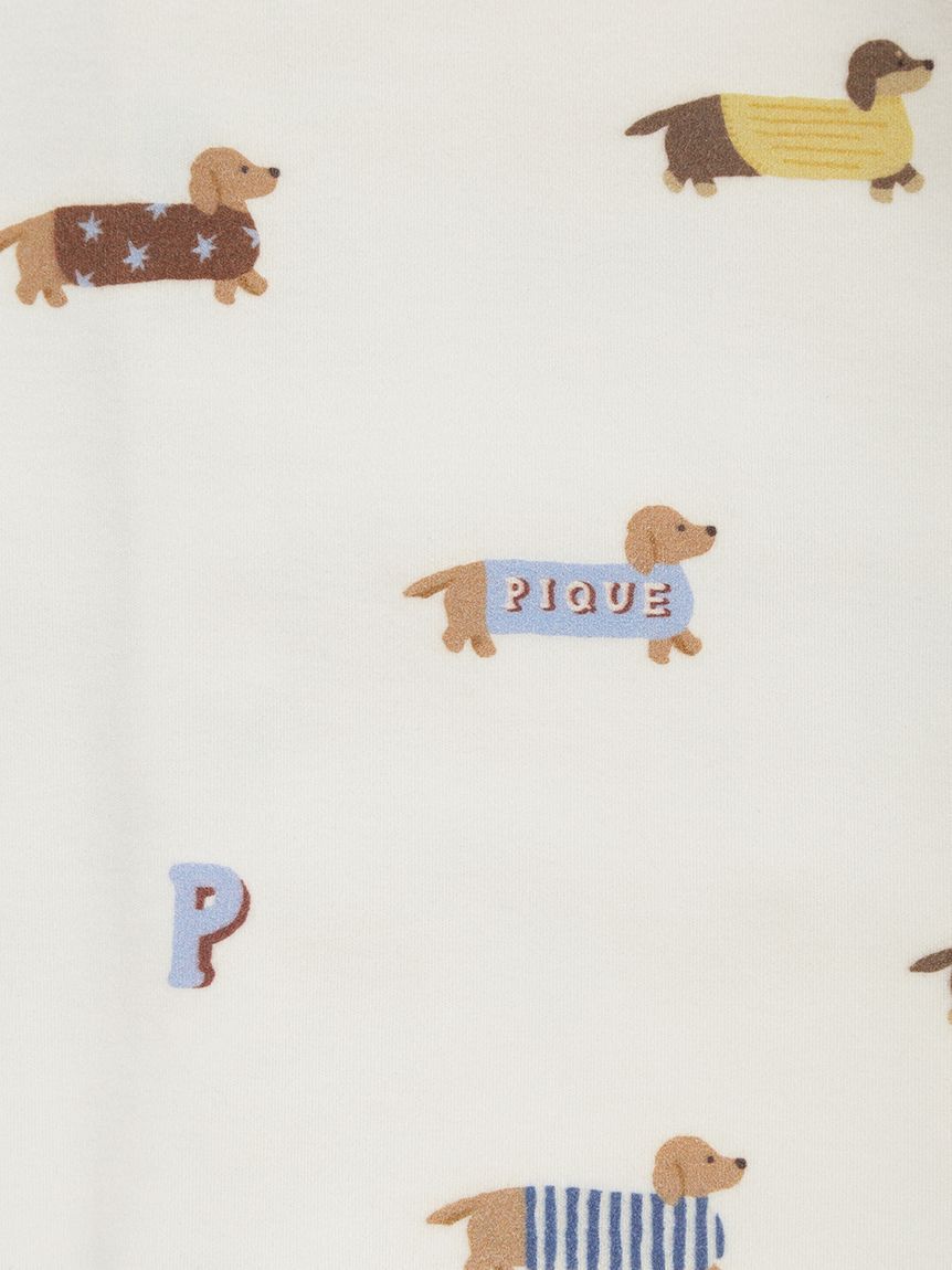 GELATO PIQUE KIDS & BABY「【BABY】ダックスフンド柄ロンパース」|ロンパース|