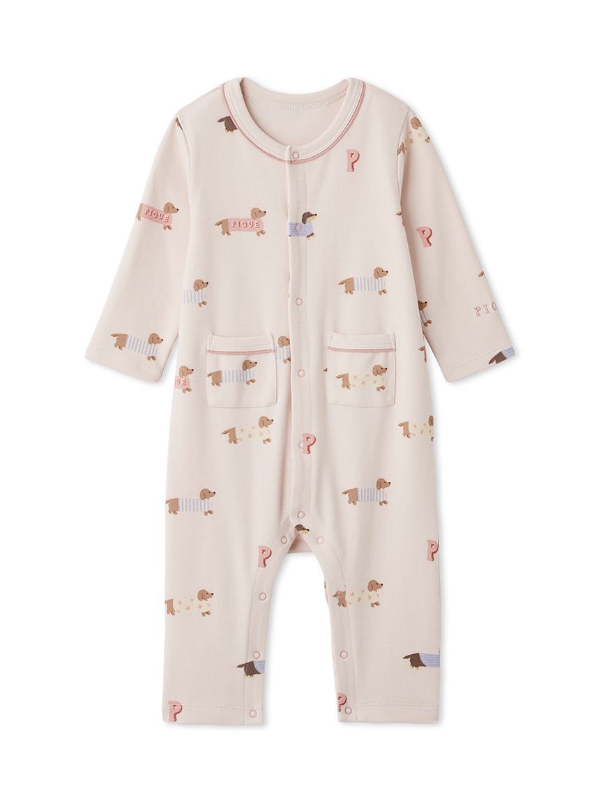 GELATO PIQUE KIDS & BABY「【BABY】ダックスフンド柄ロンパース」|ロンパース|