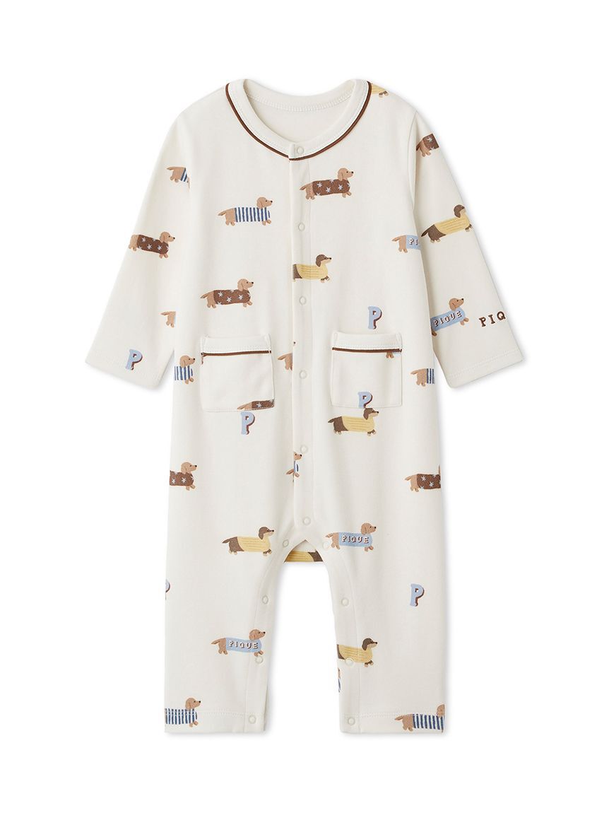 GELATO PIQUE KIDS & BABY「【BABY】ダックスフンド柄ロンパース」|ロンパース|