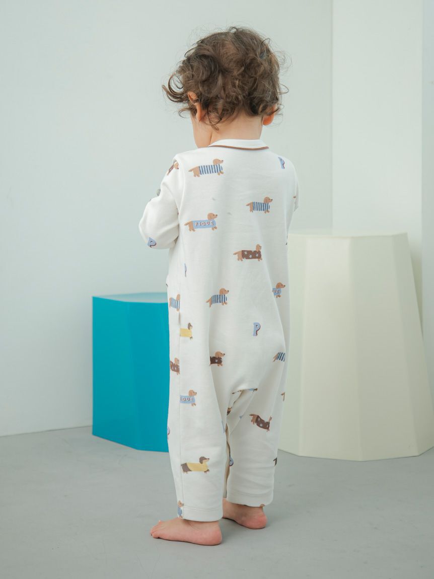 GELATO PIQUE KIDS & BABY「【BABY】ダックスフンド柄ロンパース」|ロンパース|