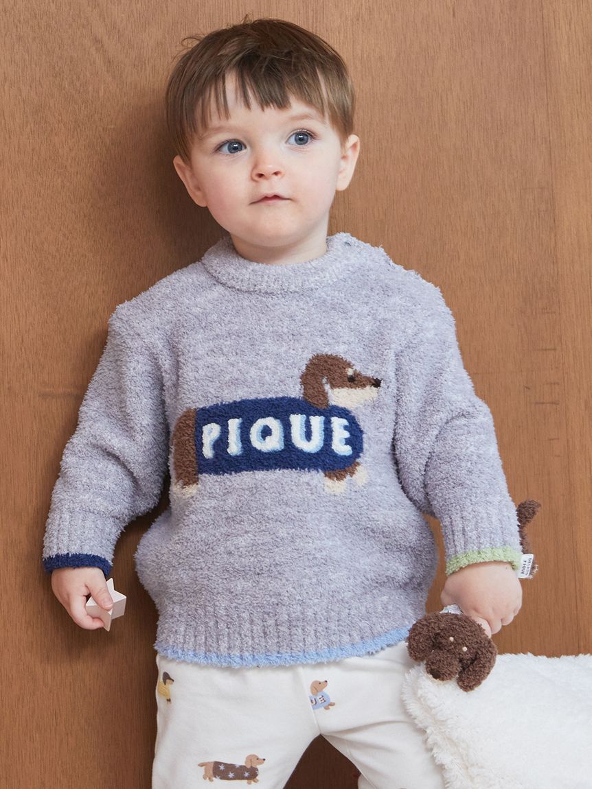 GELATO PIQUE KIDS & BABY「【BABY】ベビモコダックスフンドジャガードプルオーバー」|その他ベビーウェア|