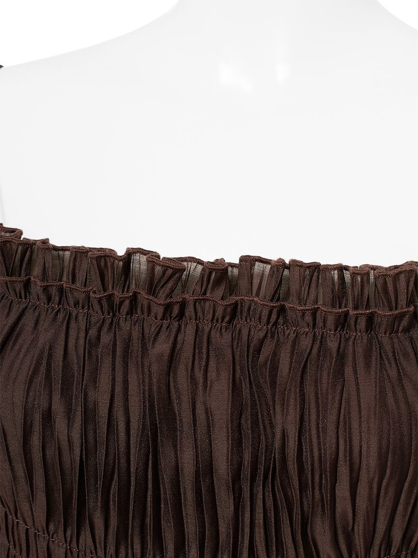 FRAY I.D「ワッシャーシャーリングキャミワンピース」|ワンピース|