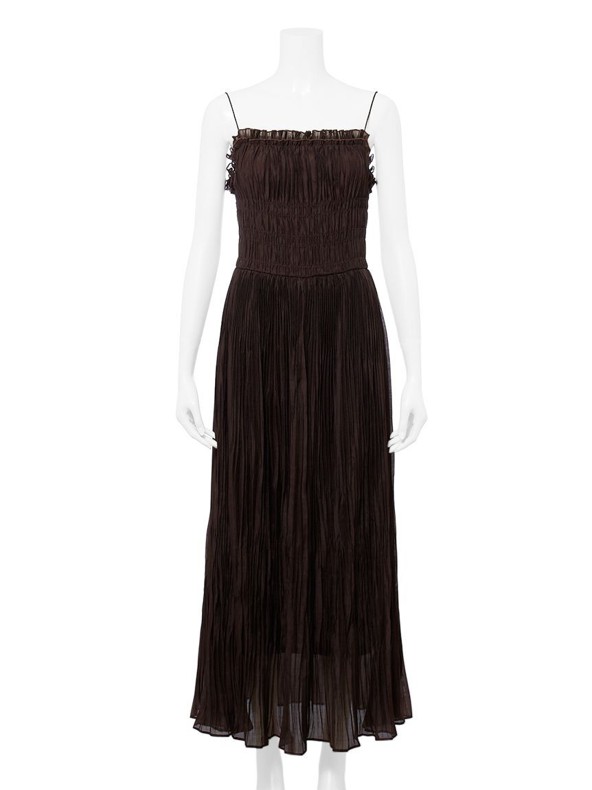 FRAY I.D「ワッシャーシャーリングキャミワンピース」|ワンピース|