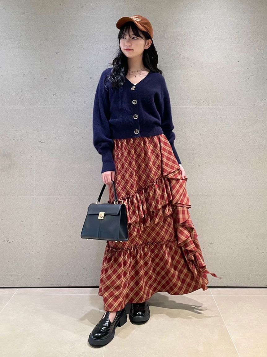 LILY BROWN「【WEB限定00サイズ】イレヘムティアードスカート」|スカート|