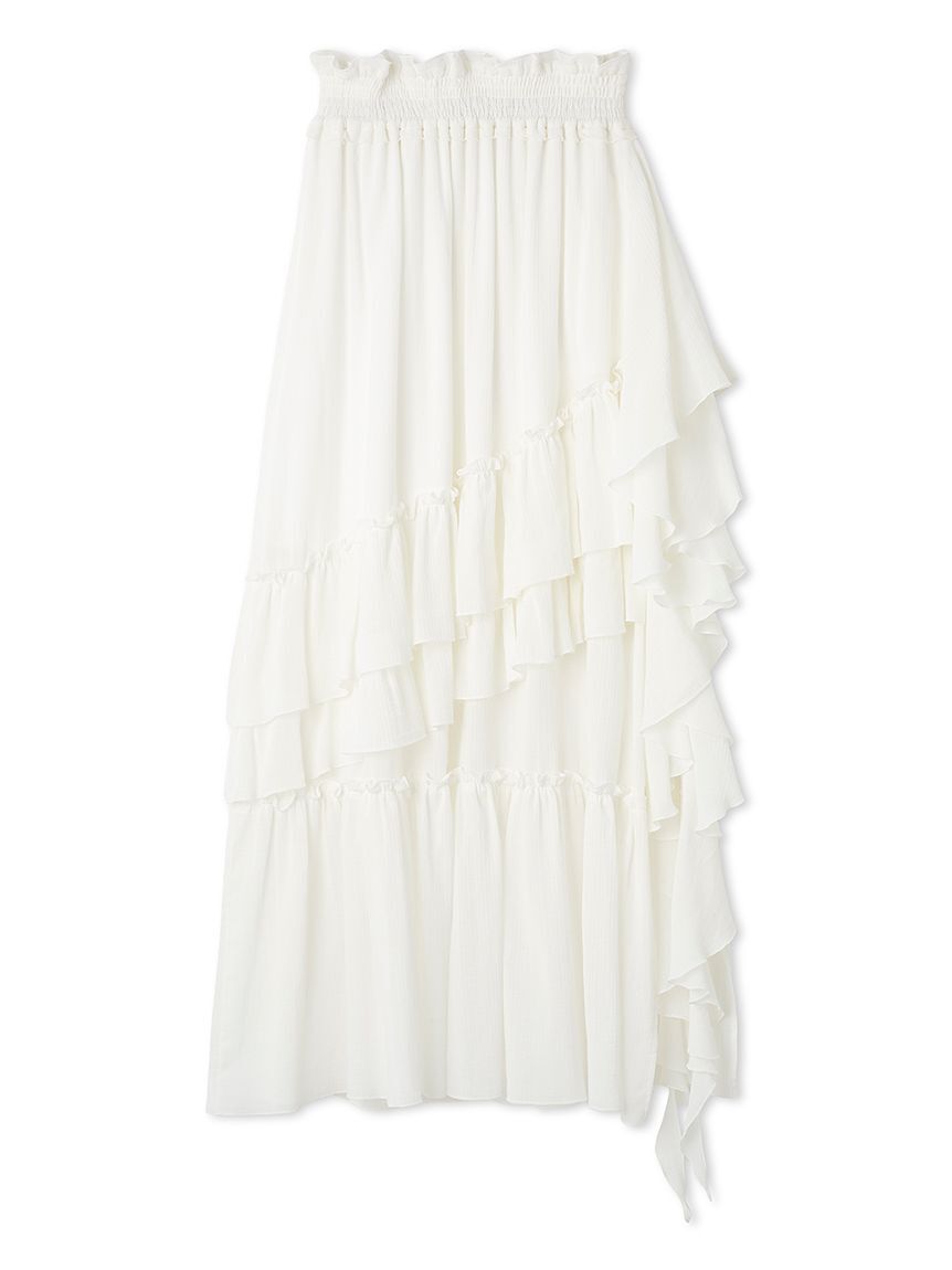 LILY BROWN「【WEB限定00サイズ】イレヘムティアードスカート」|スカート|