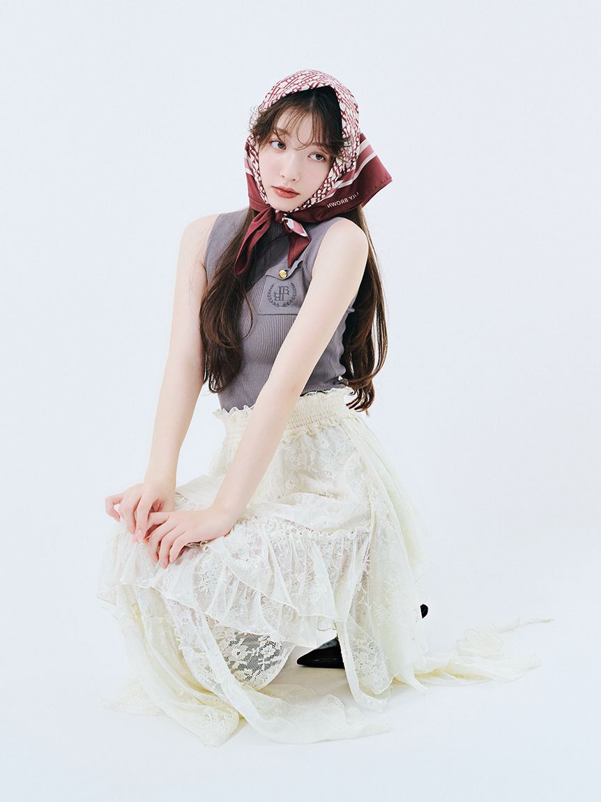 LILY BROWN「【WEB限定00サイズ】イレヘムティアードスカート」|スカート|