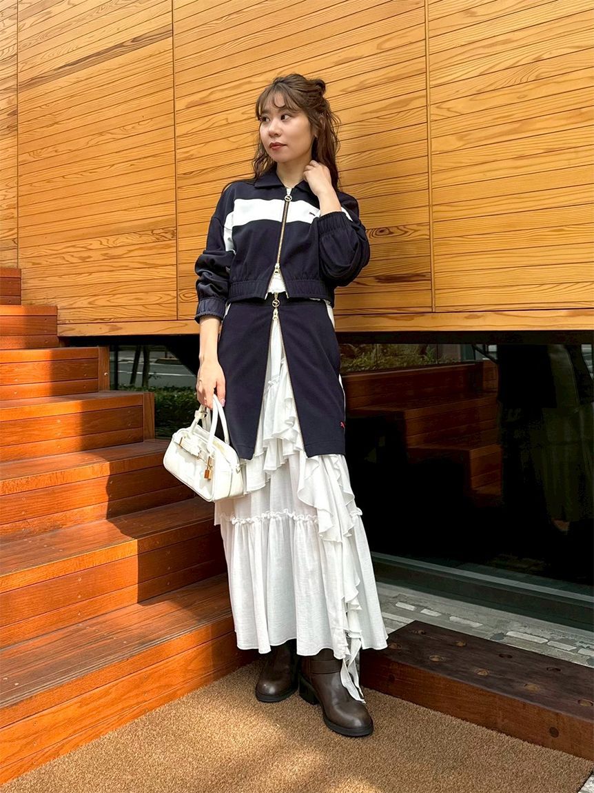 LILY BROWN「【WEB限定00サイズ】イレヘムティアードスカート」|スカート|