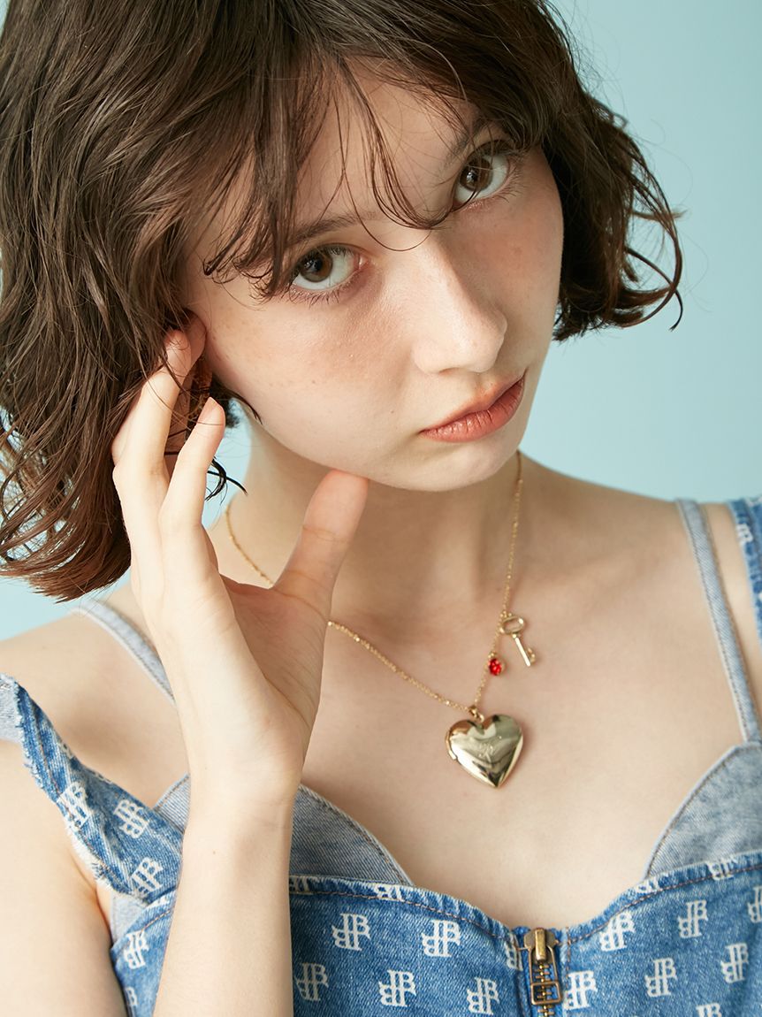 LILY BROWN「イニシャルハートロケットネックレス」|ネックレス|ORG