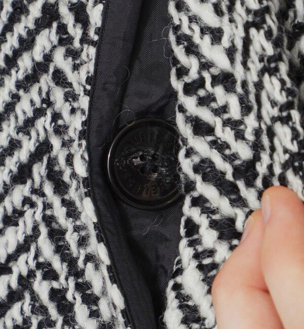  「ロービングヘリンボン ベルテッド ステンカラーウールコート」|その他|