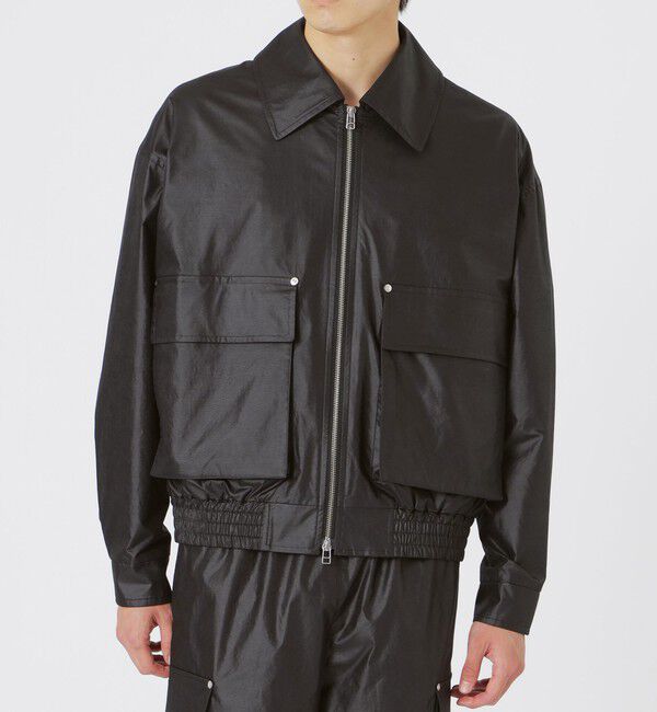 「ワックスヴィンテージライクフライトブルゾン」|ブルゾン・スタジャン|