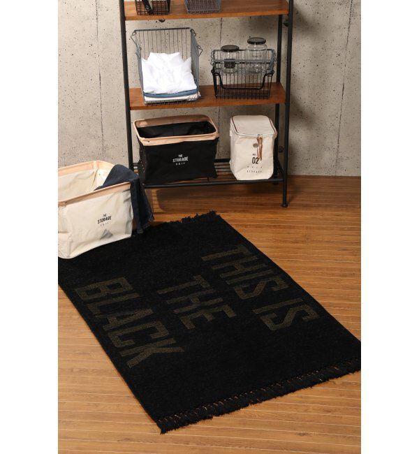 TOKYO DESIGN CHANNEL「W/Bﾌﾘﾝｼﾞﾗｸﾞ 90*130」|その他|ブラック