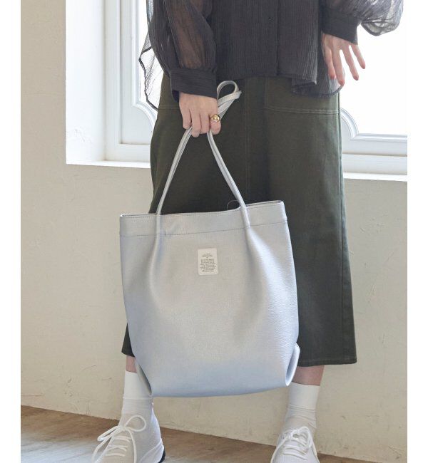 ikka「GOKU楽PUトートバッグ」|その他|シルバー