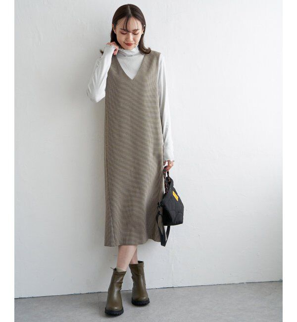 ikka「ハイネックテレコ長袖プルオーバー」|Tシャツ・カットソー|