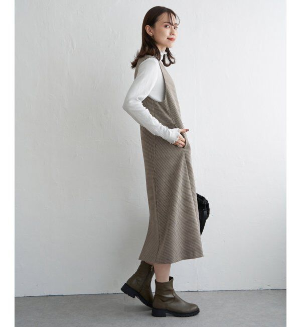 ikka「ハイネックテレコ長袖プルオーバー」|Tシャツ・カットソー|