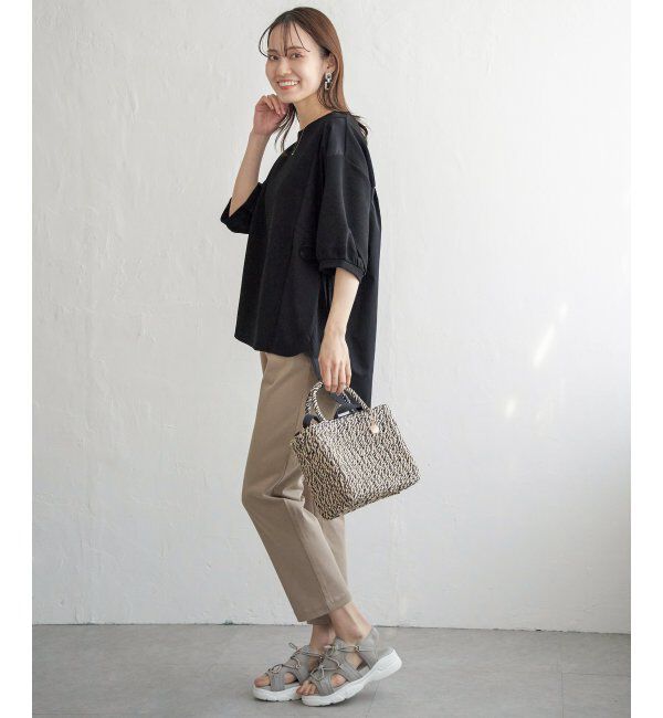 ikka「雑材MIXスクエア2WAYトートバッグ」|その他|