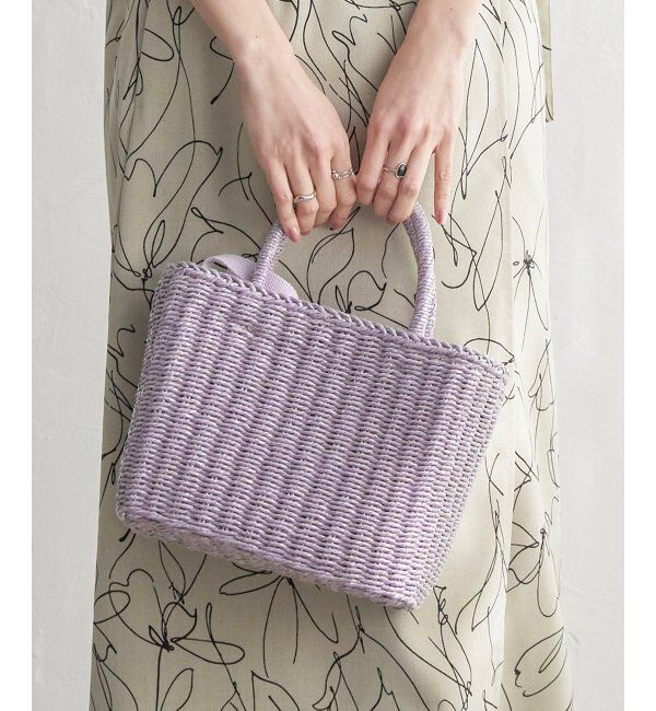 ikka「雑材MIXスクエア2WAYトートバッグ」|その他|