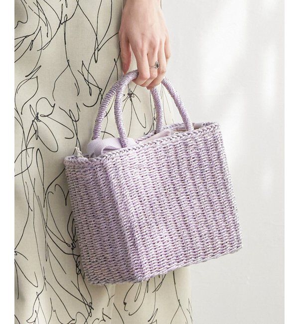 ikka「雑材MIXスクエア2WAYトートバッグ」|その他|