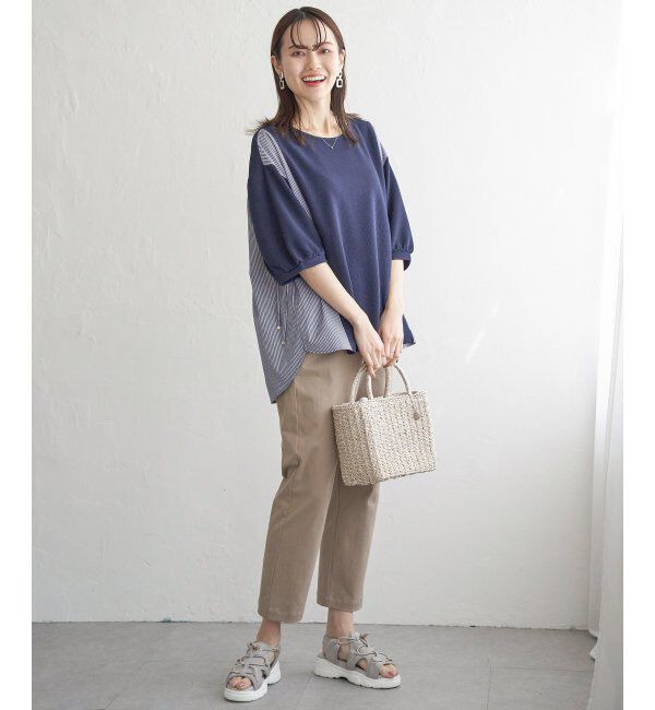 ikka「雑材MIXスクエア2WAYトートバッグ」|その他|