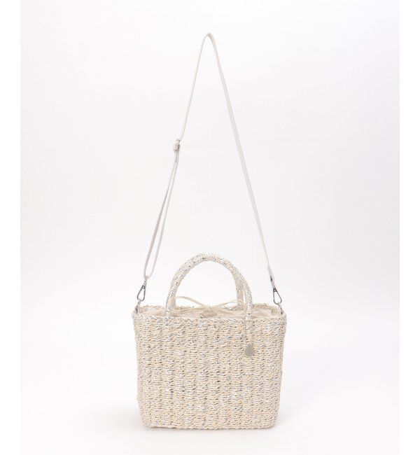 ikka「雑材MIXスクエア2WAYトートバッグ」|その他|