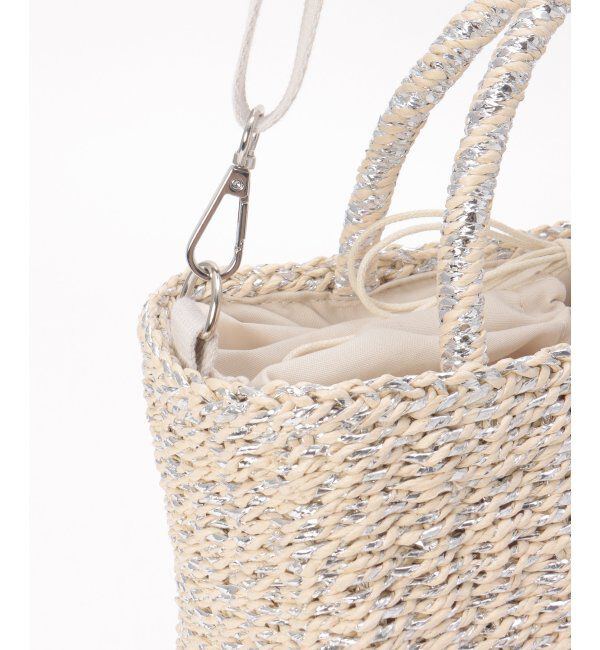 ikka「雑材MIXスクエア2WAYトートバッグ」|その他|