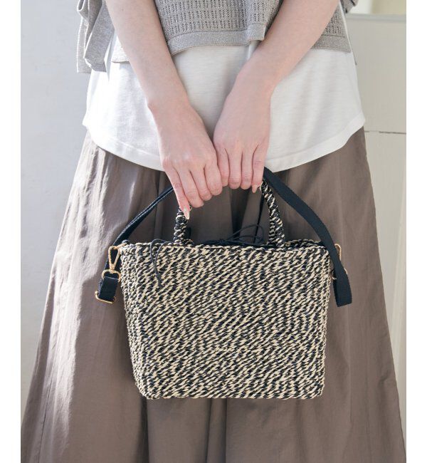 ikka「雑材MIXスクエア2WAYトートバッグ」|その他|