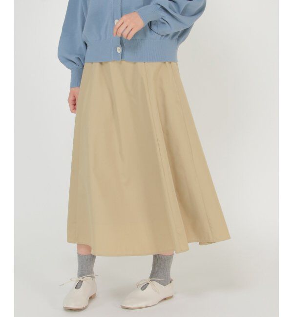 Lbc with Life「切り替えフレアボリュームスカート」|スカート|ベージュ
