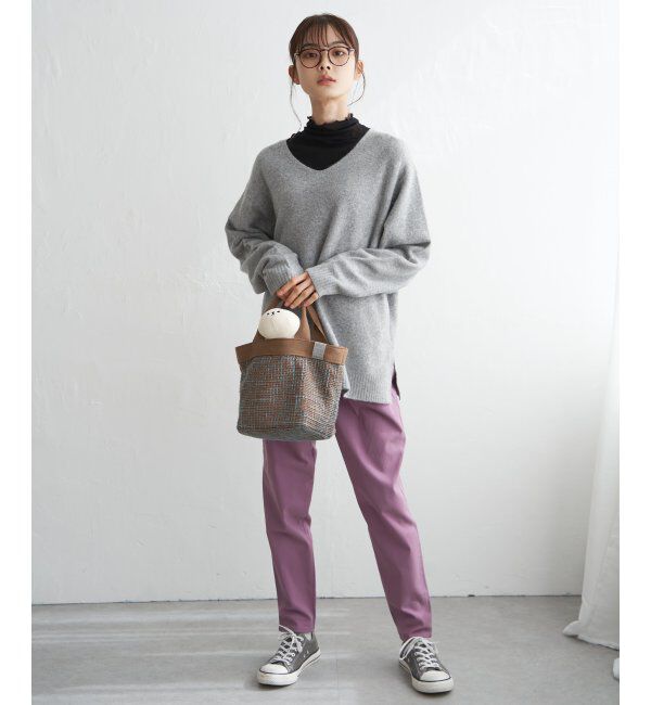 Lbc with Life「ツイードフラップ付きトートバッグ」|その他|